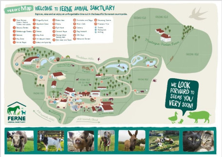 Ferne Animal Sanctuary Map
